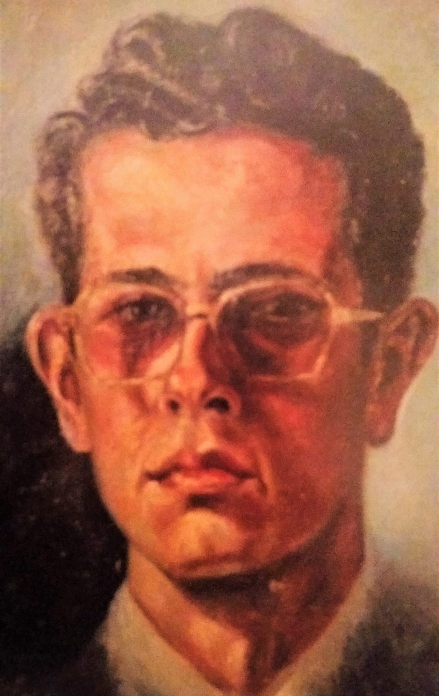 Juan Amo. (1950). Autorretrato. Óleo - Lienzo. 40 x 30.