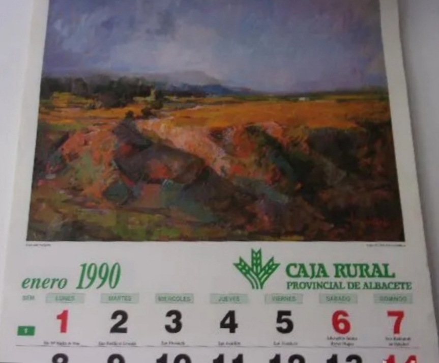 Juan Amo (1990). Almanaque de la Caja Rural Provincial de Albacete para conmemorar su 25 aniversario.